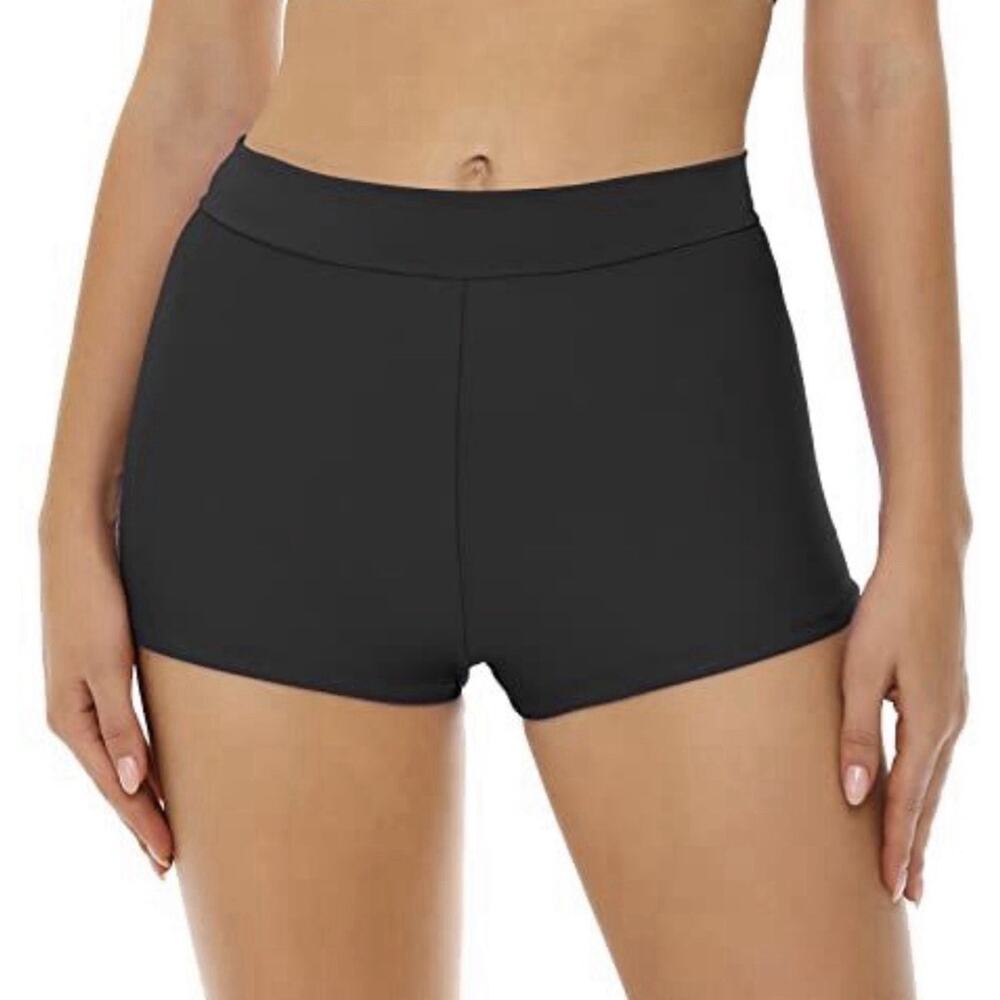 Bellecarrie Women's Swim Shorts High Waisted Black M Nwt
